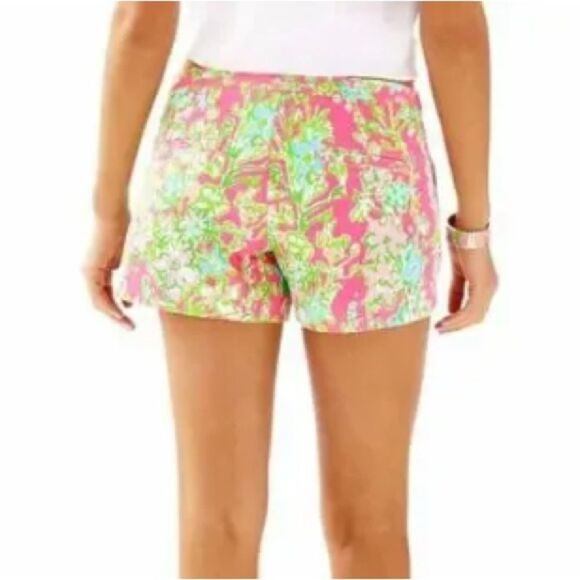 Lilly Pulitzer Adie Short Women's Size 6 Flamingo Pink Southern Charm - Picture 2 of 14